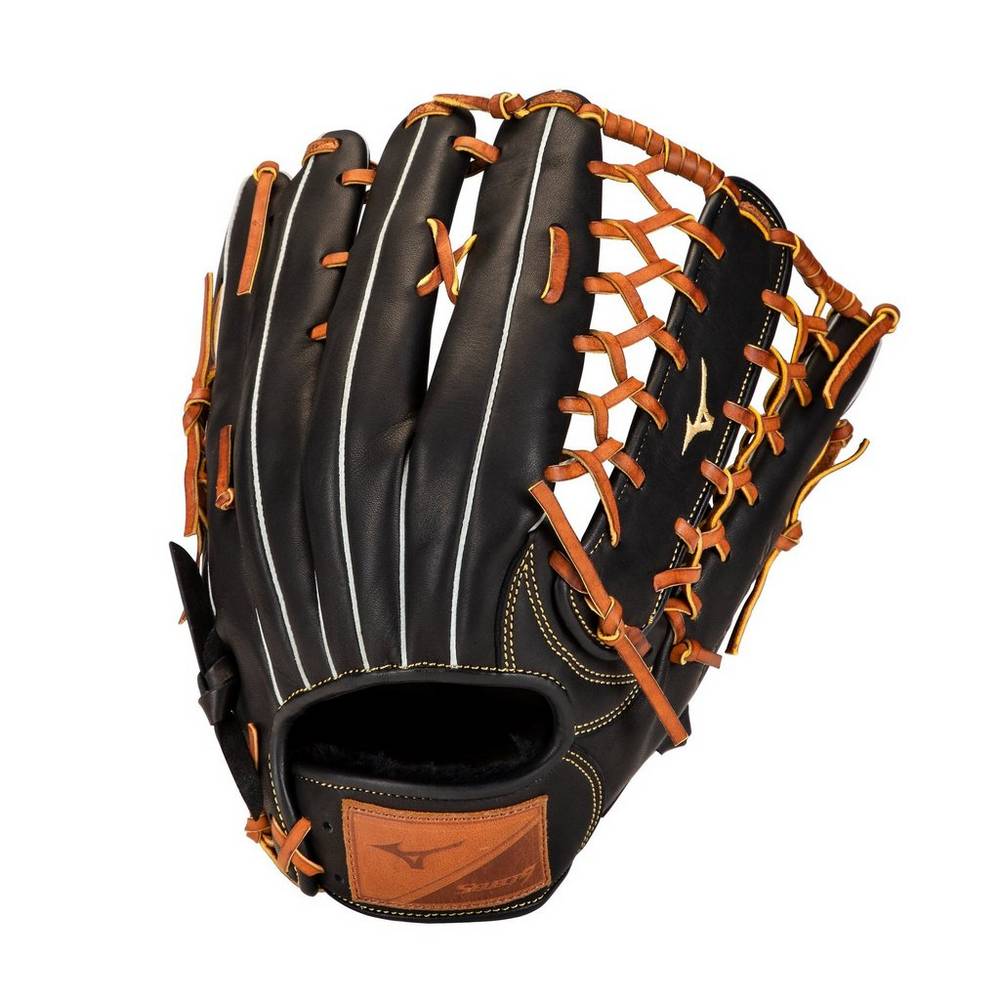 Mizuno Men's Select 9 Outfield Baseball 12.5" Gloves Black/Brown (312849-DMJ)